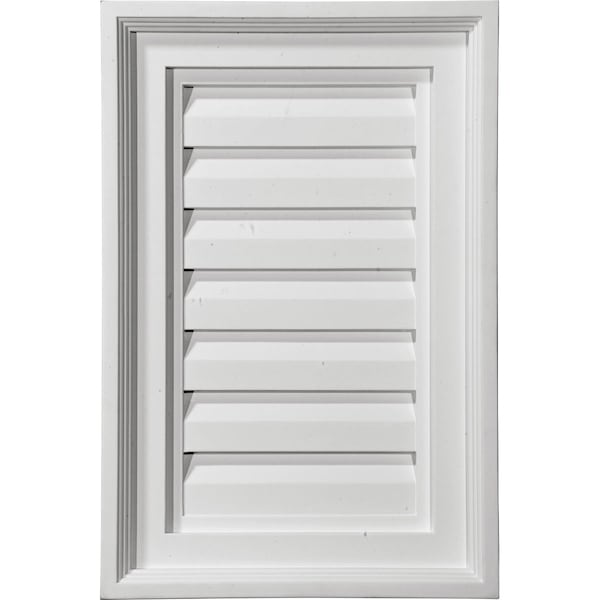 Ekena Millwork Vertical Gable Vent Louver, Functional, 15"W x 15"H x 2 1/4"P GVVE15X15F - main